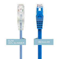 Alogic 3m Blue Ultra Slim Cat6 Ethernet Network Cable 28AWG C6S-03BLU Image 1