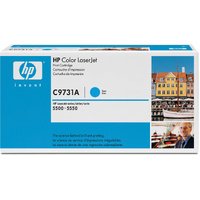 Genuine HP 645A Cyan Toner Cartridge C9731A LaserJet 5500, 5500 Image 1