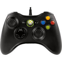 Genuine Microsoft Xbox 360 Wired Controller (Black) Image 1