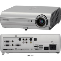 Toshiba TDP-S35 SVGA 800x600 Projector VGA 2000 Lumens w/Accessories Image 1