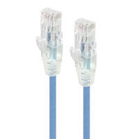 Alogic 3m Blue Ultra Slim Cat6 Ethernet Network Cable 28AWG C6S-03BLU Image 2