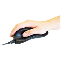 HandshoeMouse M2WB-LC Ergonomic Mouse (Right Hand, Medium, Black, Wired) Image 3