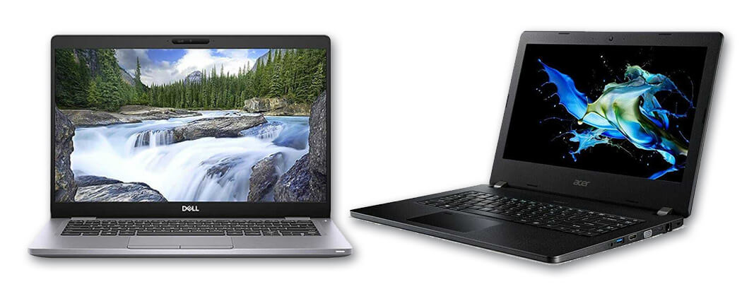 Dell and Acer laptops