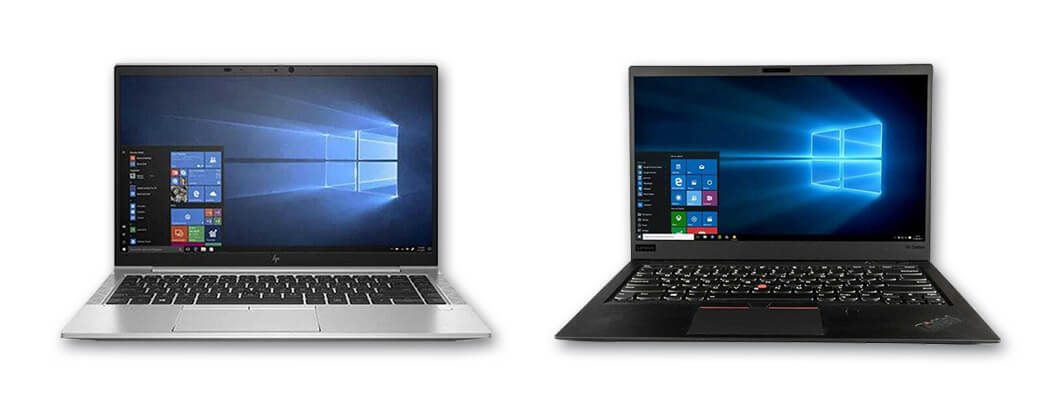 HP Elitebook and Lenovo ThinkPad