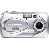 Olympus Camedia C-360 Zoom 3.2MP Digital Camera Silver - Used