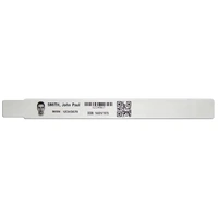 Zebra Wristband Z Ultrasoft – White, P/N: 10015355K - New