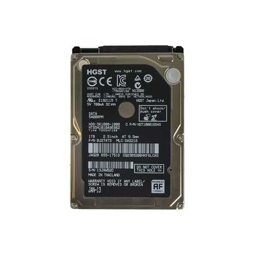 HGST 5K1000-1000 1TB 2.5" Internal SATA HDD 2.5" Hard Drive for Apple