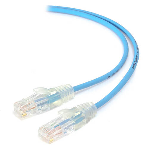 Alogic 3m Blue Ultra Slim Cat6 Ethernet Network Cable 28AWG C6S-03BLU