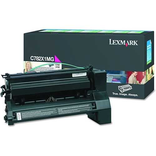 Lexmark Genuine C/X782 Magenta 15K Print Cartridge C782X1MG