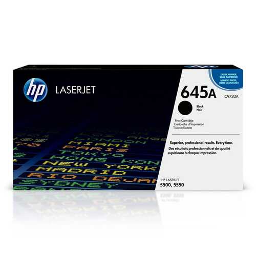 Genuine HP 645A Black Toner Cartridge C9730A LaserJet 5500, 5500