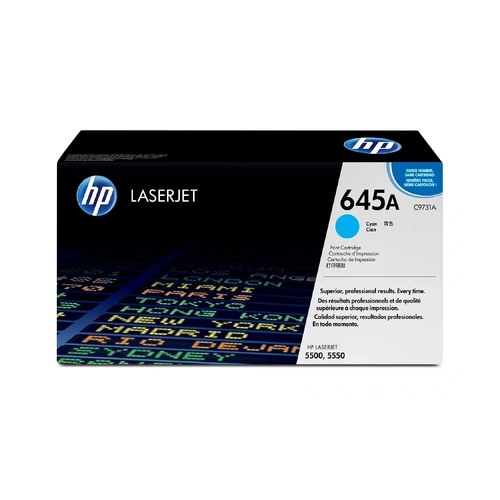 Genuine HP 645A Cyan Toner Cartridge C9731A LaserJet 5500, 5500