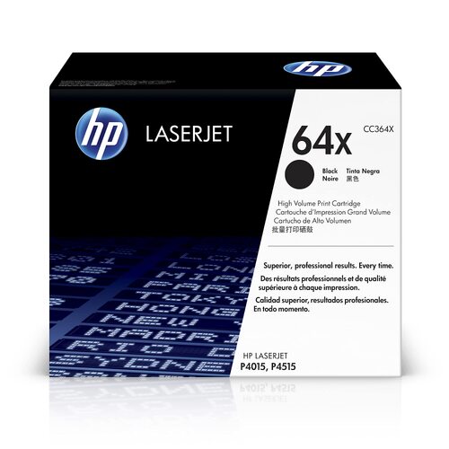 Genuine HP 64X High Yield Black Cartridge CC364X LaserJet P4015, P4515