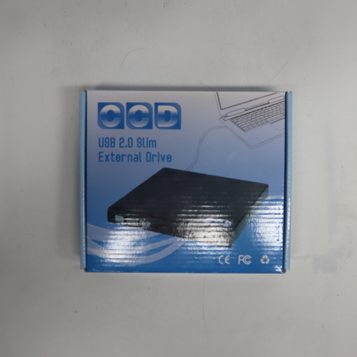 CCD USB 2.0 Slim External Drive - New In Box