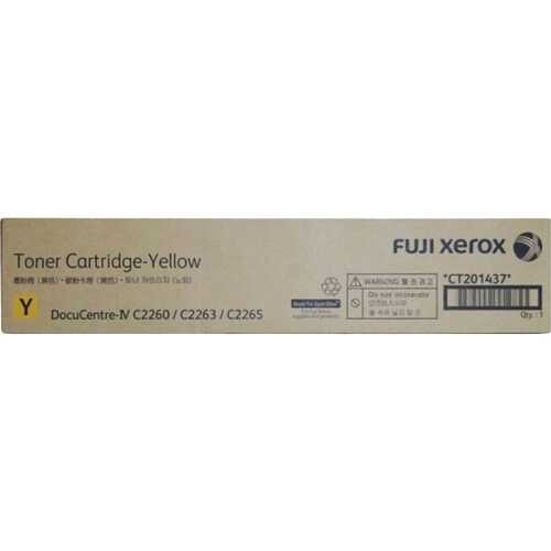 Fuji Xerox Geniune CT201437 Toner Cartridge Yellow DocuCentre-IV C2260/C2263/C2268