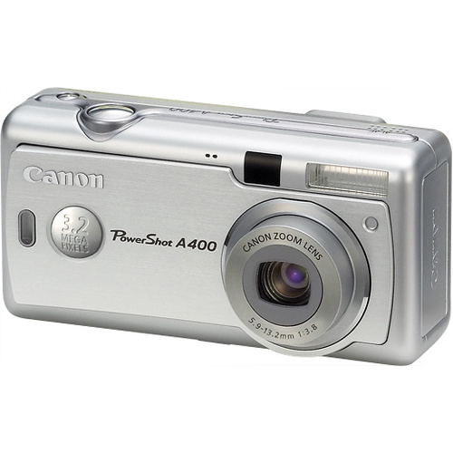 Canon PowerShot A400 3.2MP Digital Camera Silver - Used