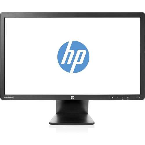 HP EliteDisplay E231 23'' LED Backlit Monitor 1920 x 1080 VGA DVI-D DisplayPort