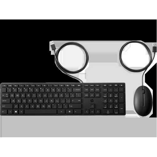 HP Wired Desktop 320MK Mouse & Keyboard 9SR36AA - NEW in Box