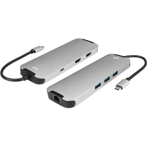 Klik USB-C Portable Dual HDMI Multi-Port Adapter Dock KCMPH2AD