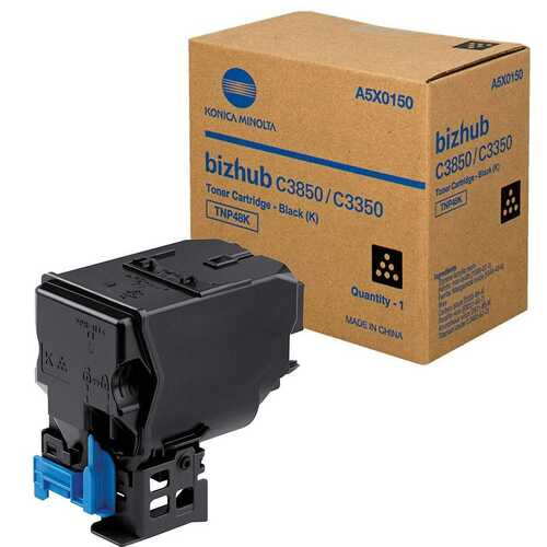 Genuine Konica Minolta TNP48K Black Toner Cartridge A5X0190 Bizhub C3350/C3850