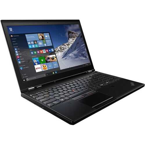 Lenovo ThinkPad P50 Intel Xeon E3-1505M v5 2.80GHz 64GB RAM 512GB SSD Quadro 15.6" Win 10 - B Grade