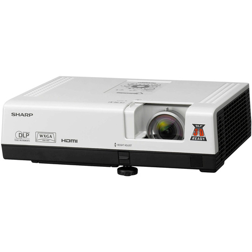 Sharp PG-D2870W 1280x800 Projector 120Hz HDMI VGA 3000 Lumens w/ Accessories