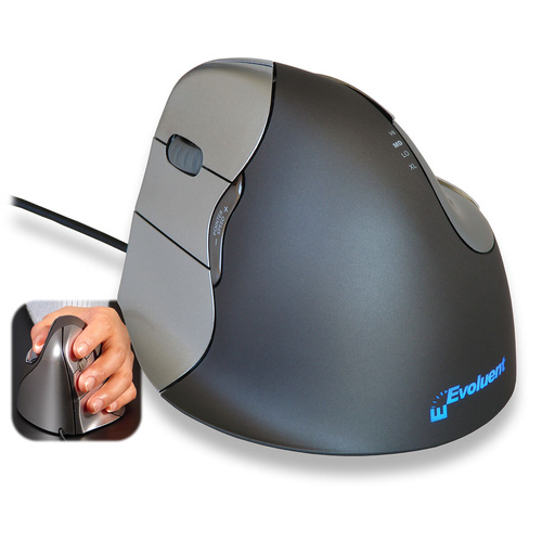 Evoluent VerticalMouse 4 Left Ergonomic Left-Handed Mouse VM4L